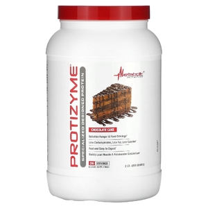 Metabolic Nutrition, Protizyme, Specialized Designed Protein, шоколадный торт, 910 г (2 фунта) (Товар снят с продажи) 