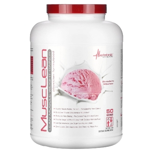 Metabolic Nutrition, средство для набора мышечной массы, клубничный молочный коктейль, 5 фунтов
