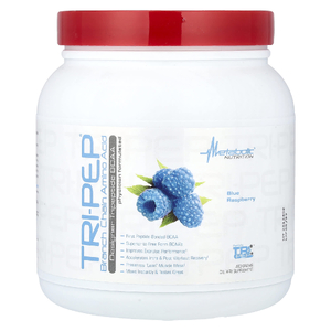 Metabolic Nutrition, аминокислота с разветвленной цепью, со вкусом голубой малины, 400 г (14,1 унции)
