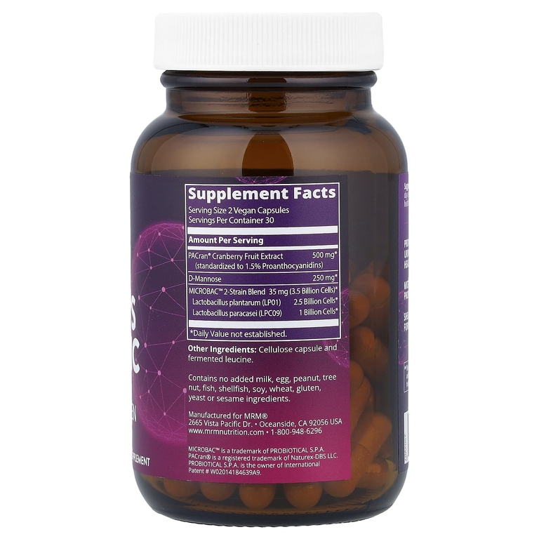 MRM Nutrition, Женский пробиотик, 60 веганских капсул