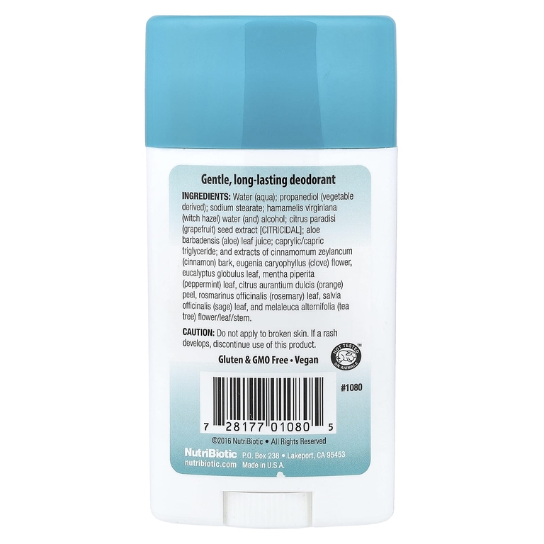 NutriBiotic, Дезодорант, чайное дерево, 75 г (2,6 унции)
