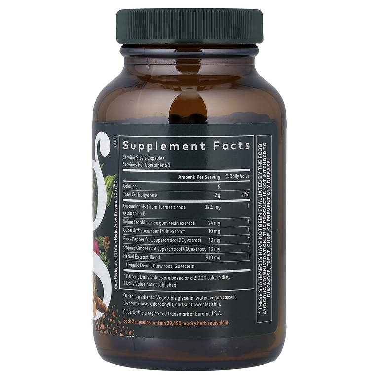 Gaia Herbs, Turmeric Supreme®, добавка для здоровья суставов, 120 Liquid Phyto-Caps®