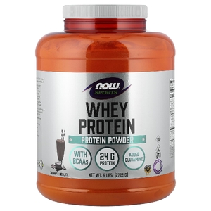 NOW Foods, Сывороточный протеин, сливочный шоколад, 2722 г (6 фунтов)