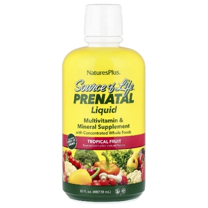 NaturesPlus, витаминно-минеральная жидкая добавка для беременных, тропические фрукты, 887,10 мл (30 жидк. унций)