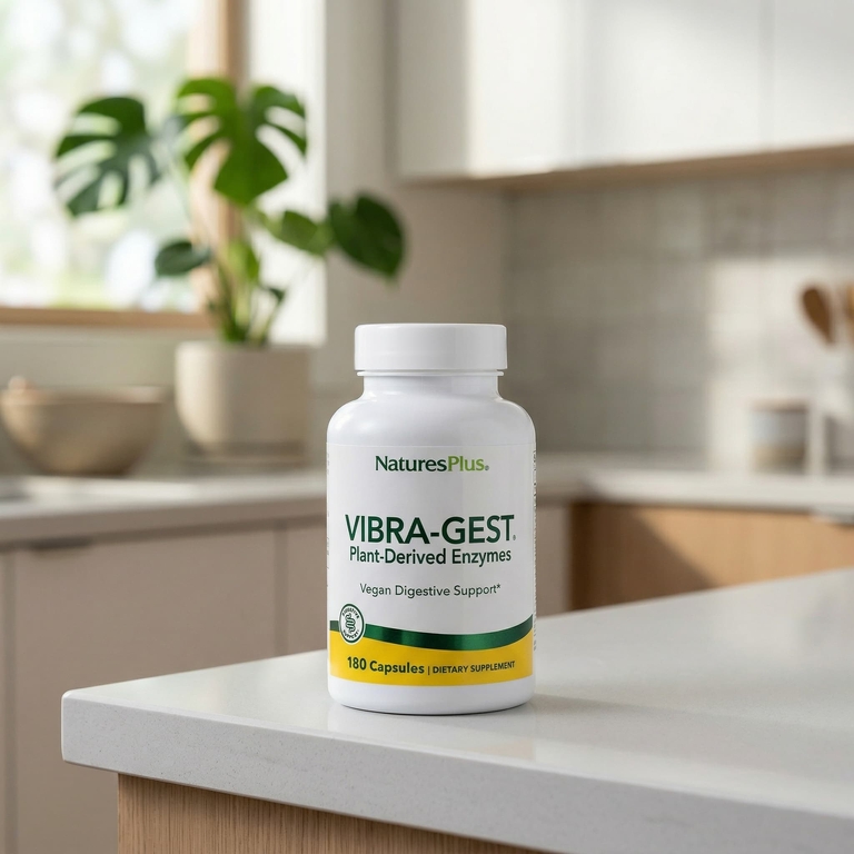 NaturesPlus, пищеварительные ферменты растительного происхождения, 180 капсул