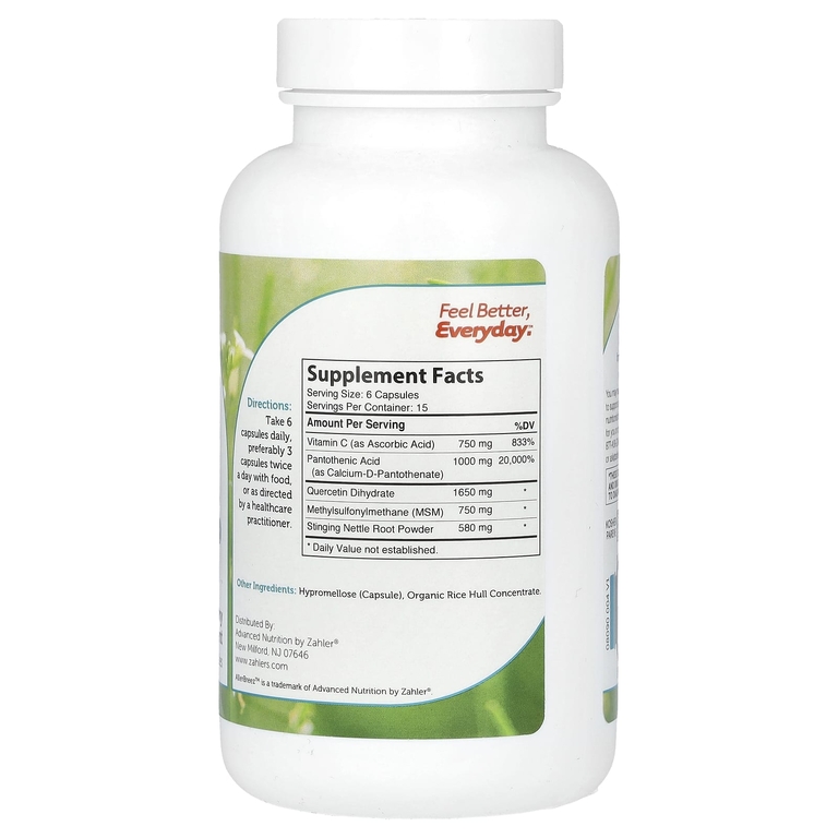 Zahler, AllerBreez, средство для поддержки иммунной системы, 90 капсул
