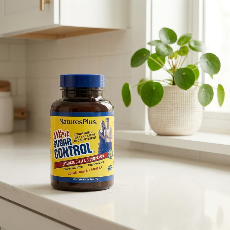 NaturesPlus, добавка для здорового баланса сахара, 60 таблеток