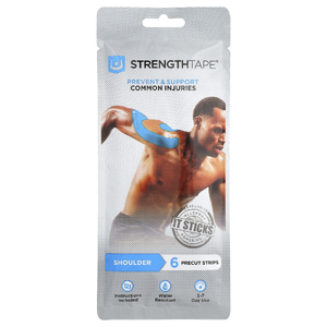 Strengthtape, Набор кинезиологических лент, на плечо, 6 предварительно нарезанных полосок