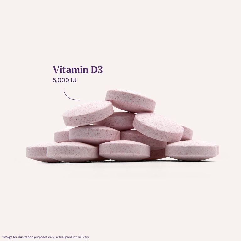 Natrol, витамин D3, со вкусом клубники, 5000 МЕ, 90 таблеток