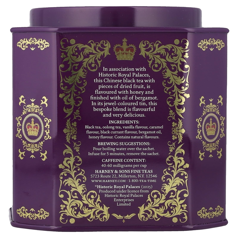 Harney & Sons, черный чай, лондонский Тауэр, 30 пакетиков, 60 г (2,11 унции)