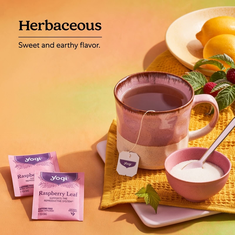 Yogi Tea, листья органической малины для женщин, без кофеина, 16 чайных пакетиков, 29 г (1,02 унции)