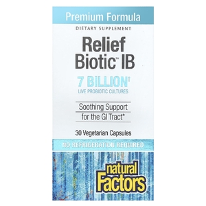 Natural Factors, пробиотики, 7 млрд, 30 вегетарианских капсул