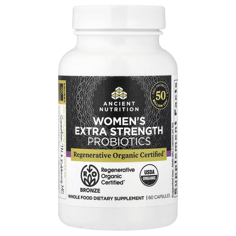 Ancient Nutrition, пробиотики для женщин, 60 капсул
