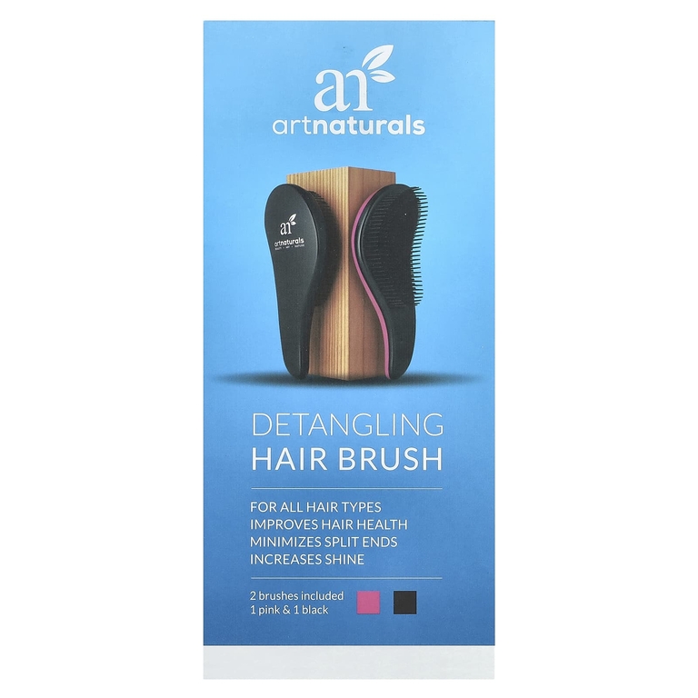 artnaturals, Расческа для легкого расчесывания волос, 2 штуки