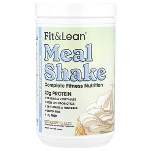 Fit & Lean, коктейль, комплексное питание для физической активности, со вкусом ванильного мороженого, 440 г (0,97 фунта)