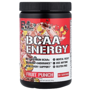 EVLution Nutrition, аминокислоты с разветвленной цепью, фруктовый пунш, 288 г (10,16 унции)