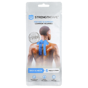 Strengthtape, Набор кинезиологических лент, для спины и шеи, 6 предварительно нарезанных полосок