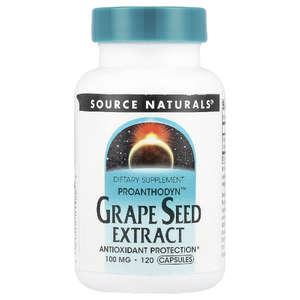 Source Naturals, экстракт виноградных косточек, 100 мг, 120 капсул