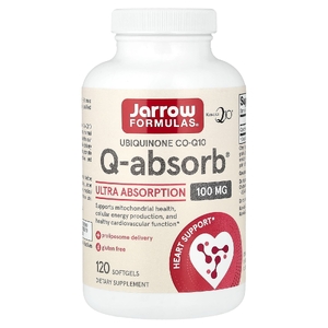 Jarrow Formulas, Коэнзим Q10 (убихинон), 100 мг, 120 желатиновых капсул