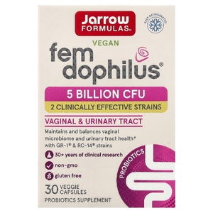Jarrow Formulas, комплекс пробиотиков для здоровья женской половой системы и мочевыводящих путей, 5 млрд КОЕ, 30 вегетарианских капсул