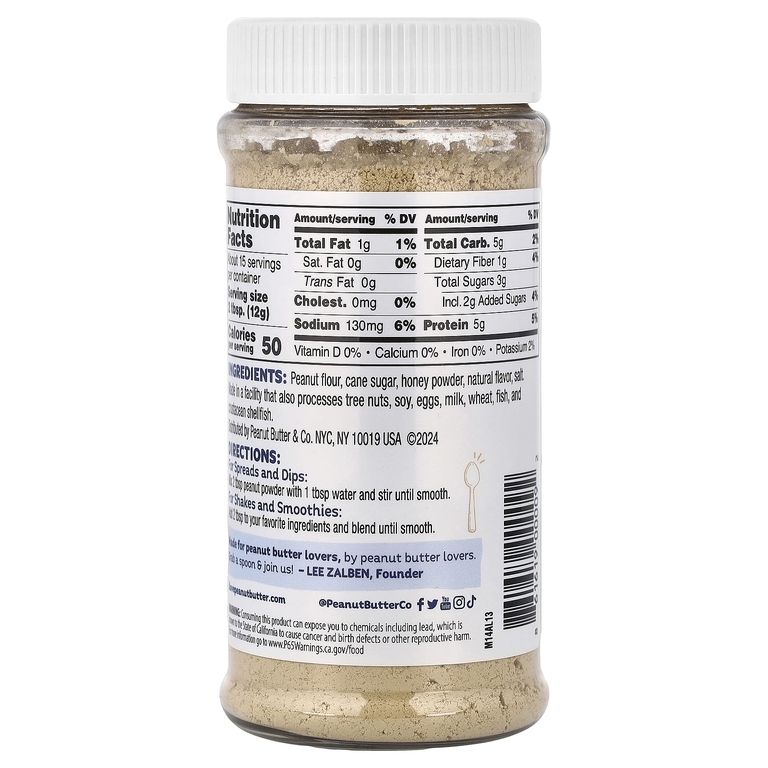 Peanut Butter & Co., арахисовый протеиновый порошок, мед, 184 г (6,5 унции) (Товар снят с продажи) 