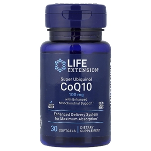 Life Extension, суперубихинол коэнзим Q10 с улучшенной поддержкой митохондрий, 100 мг, 30 мягких таблеток