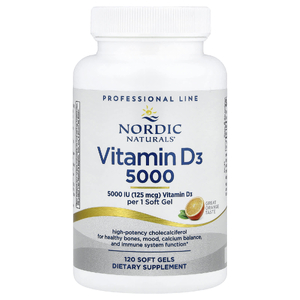 Nordic Naturals, витамин D3 5000, со вкусом апельсина, 5000 МЕ, 120 капсул