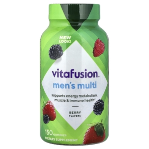 VitaFusion, Мультивитамины для мужчин, ягодные, 150 жевательных таблеток