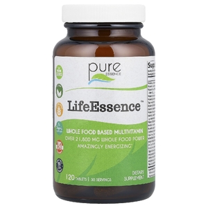 Pure Essence, мультивитамины из цельных продуктов, 120 таблеток