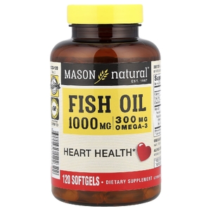 Mason Natural, рыбий жир, 1000 мг, 120 капсул