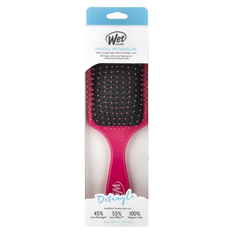 Wet Brush, Распутывающая расческа, розовая, 1 расческа