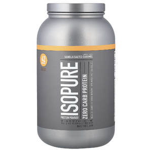 Isopure, протеиновый порошок без углеводов, со вкусом ванили и соленой карамелью, 1,36 кг (3 фунта)
