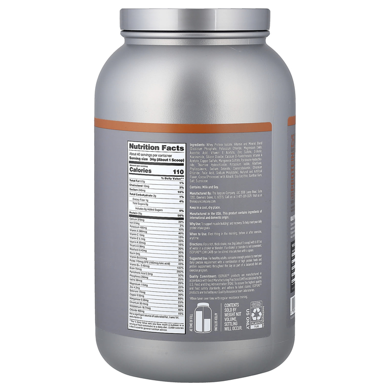  Isopure, IsoPure, Белковый порошок, Низкоуглеводный, Шоколад и арахисовое масло, 3 фунта (1,36 кг)