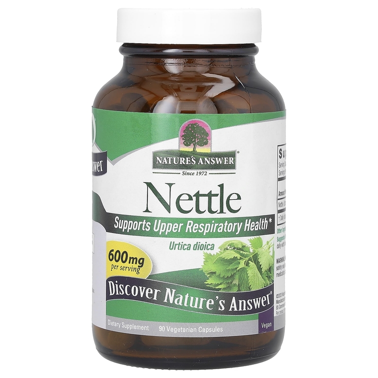 Nature's Answer, крапива, 90 вегетарианских капсул (300 мг в 1 капсуле)