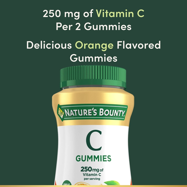 Nature's Bounty, жевательные мармеладки с витамином C, со вкусом апельсина, 80 шт.