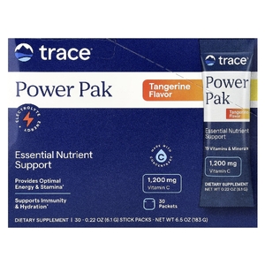 Trace, Power Pak, со вкусом мандарина, 30 стик-пакетов по 6,1 г (0,22 унции)
