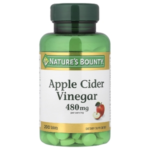 Nature's Bounty, Яблочный уксус, 200 таблеток (240 мг в каждой таблетке)