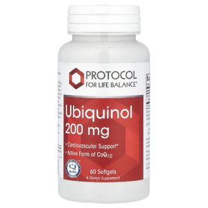 Protocol for Life Balance, убихинол, 200 мг, 60 капсул