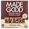 MadeGood, Батончики мюсли, шоколадная крошка, 6 батончиков, по 24 г (0,85 унции)