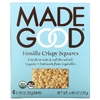MadeGood, Хрустящие квадраты, ваниль, 6 батончиков, 22 г (0,78 унции) каждый