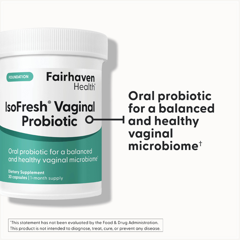 Fairhaven Health, пробиотик для сбалансированного и здорового микробиома женской мочеполовой системы , 30 капсул