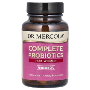 Dr. Mercola, Комплексные пробиотики для женщин, 70 млрд КОЕ, 30 капсул