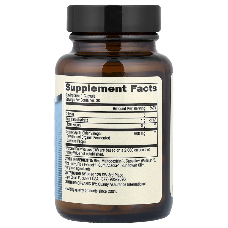Dr. Mercola, Biothin®, яблочный уксус и ферментированный кайенский перец, 30 капсул (Товар снят с продажи) 