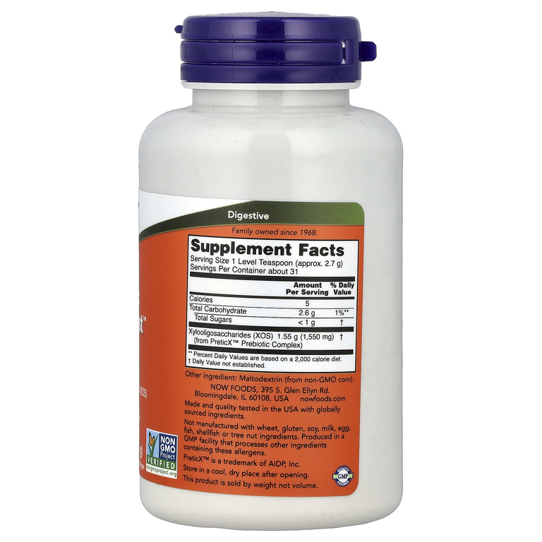 NOW Foods, Пребиотик, порошок, 85 г (3 унции)