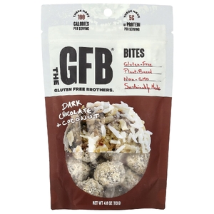 The GFB, Кусочки без глютена, темный шоколад + кокос, 113 г (4 унции) (Товар снят с продажи) 