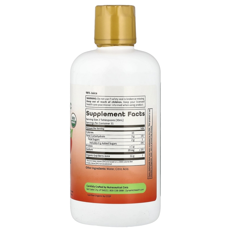 Dynamic Health, 100% сок годжи, 946 мл (32 жидк. унц.)