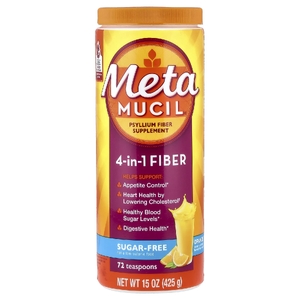 Metamucil, 4-в-1 клетчатка, со вкусом апельсина, 425 г (15 унций)