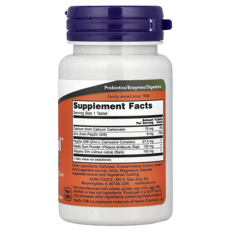 NOW Foods, добавка для здорового пищеварения Ulcetrol™, 60 таблеток