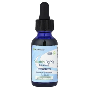Nutra BioGenesis, эмульсия витаминов D3 и K2, 30 мл (1 жидк. унция)
