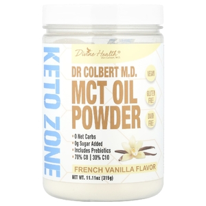 Divine Health, порошок из масла MCT, французская ваниль, 315 г (11,11 унции)